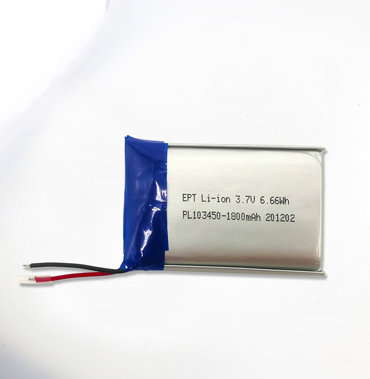 3.7V 103450 1800mAh 頭燈聚合物鋰電池 3.7V 103450 1800mAh 頭燈聚合物鋰電池
