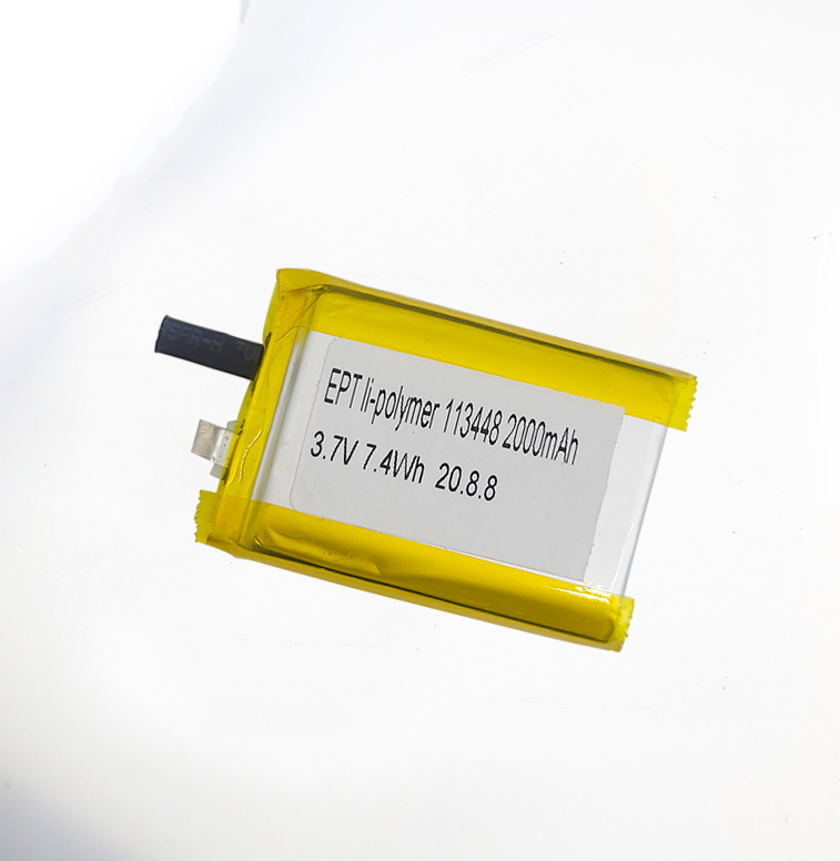 3.7V 113448 2000mAh 可穿戴式設備超低溫聚合物鋰電池 3.7V 113448 2000mAh 可穿戴式設備超低溫聚合物鋰電池