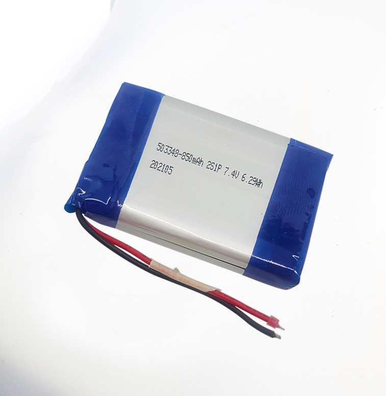 7.4V 503348 850mAh 相機聚合物鋰電池 7.4V 503348 850mAh 相機聚合物鋰電池