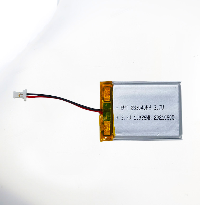 3.7V 283040 280mAh 麥克風聚合物鋰電池 3.7V 283040 280mAh 麥克風聚合物鋰電池