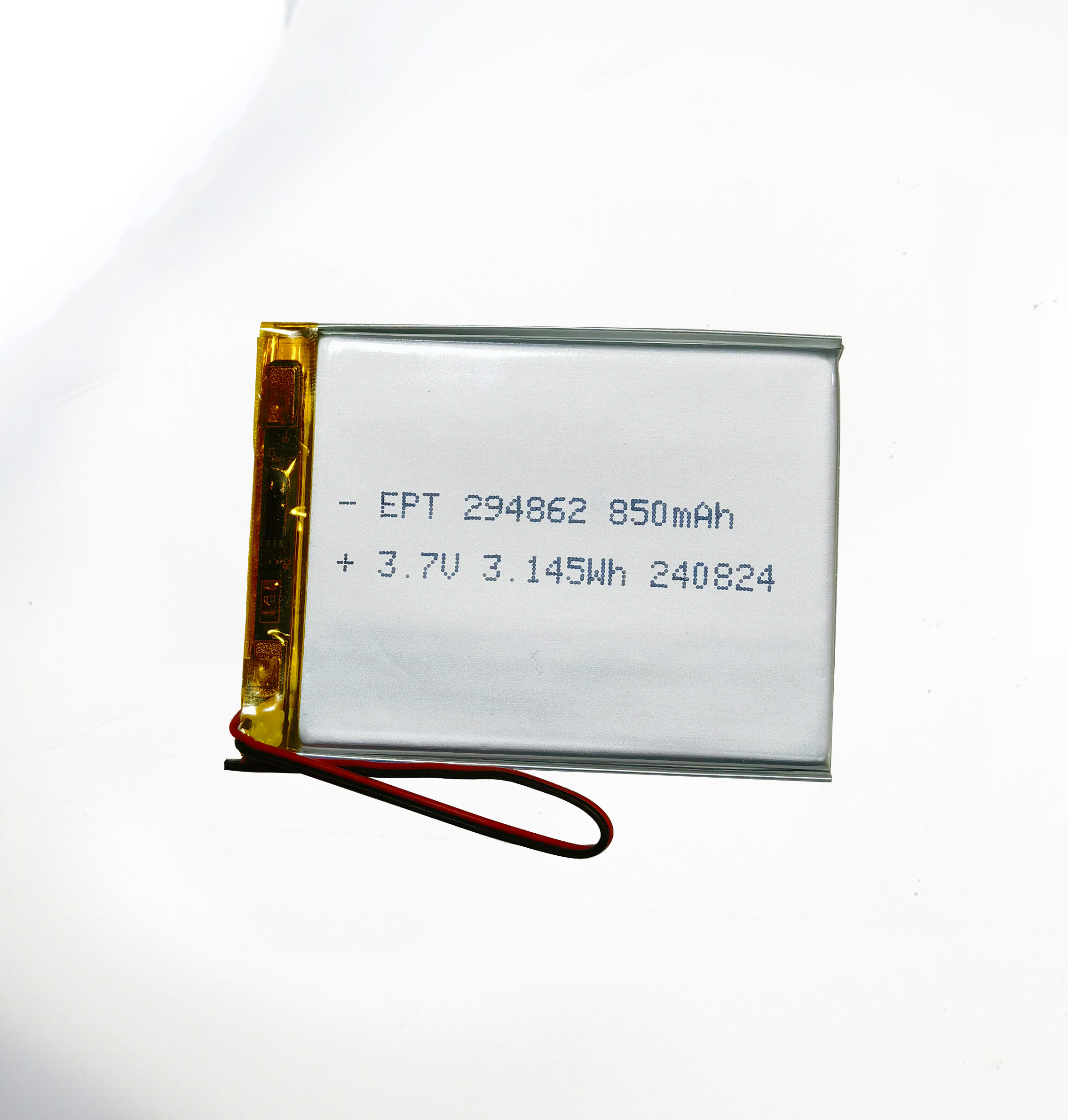 3.7V 294862 850mAh 探測儀聚合物鋰電池 3.7V 294862 850mAh 探測儀聚合物鋰電池